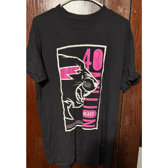 Mr. Beast Autographed 40 Millionth Subscriber Tee shirt Men's Sz L Black - Picture 1 of 13